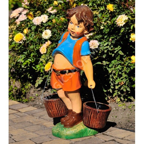 Садовая фигурка Cera Мальчик с ведрами 